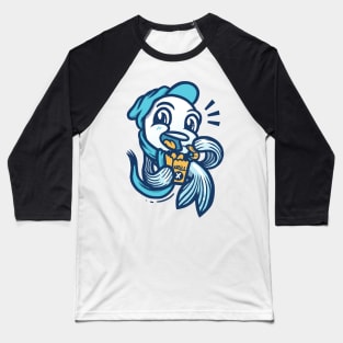 Fish and Krill Pops colored Baseball T-Shirt